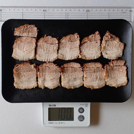 100gの焼き豚