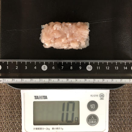 10gの鶏ひき肉