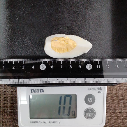 ゆで卵 17g