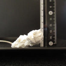 横から見た5gのホイップクリーム