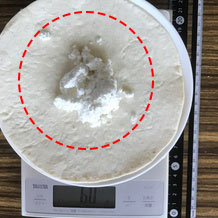 トルティーヤの中に入れたカッテージチーズ 30g