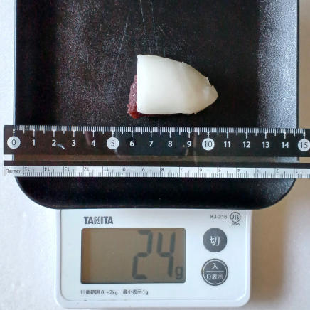 かしわもち約1/4個24g