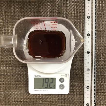 計量カップ180mlの紹興酒