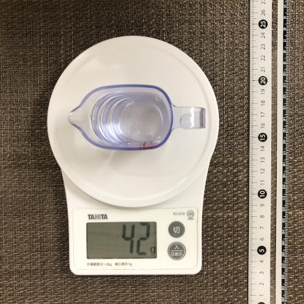 計量カップ45ml(ジガー)のウォッカ