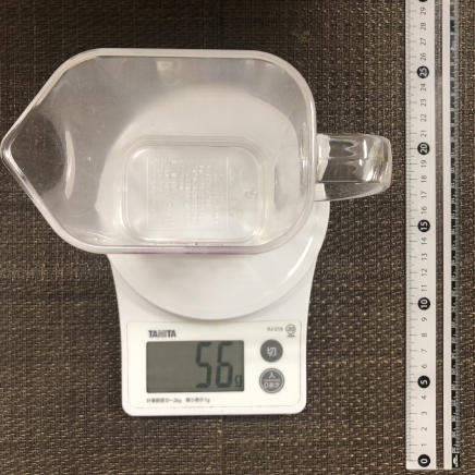 計量カップ60ml(ダブル)のラム酒