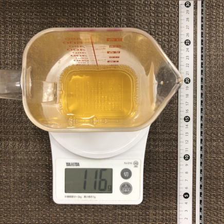 計量カップ120mlの梅酒