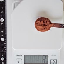 ピュアココア小匙山盛り