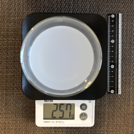 60mlのグラス1杯のスポーツドリンク 257g