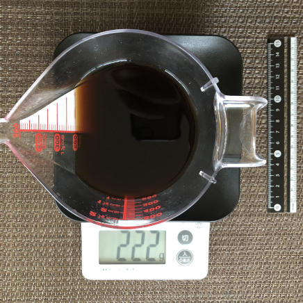 カップ1杯分のめんつゆ 222g