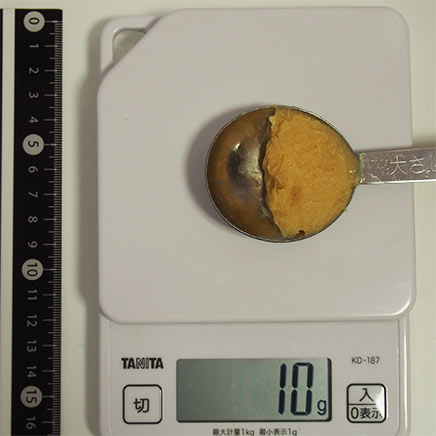白みそ大匙半分