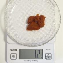 味噌汁1杯分の赤味噌