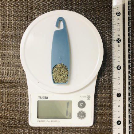 小さじ1杯分のバジル粉末