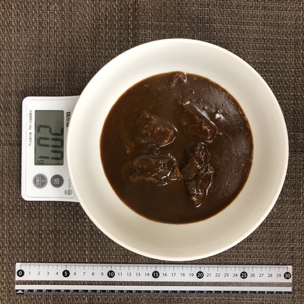 大皿1皿・1人前のレトルトビーフシチュー