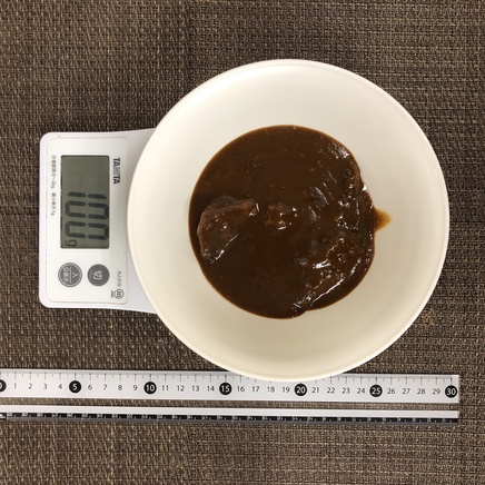 100g分のレトルトビーフシチュー