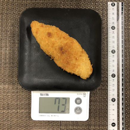 白身魚のフライ1枚分