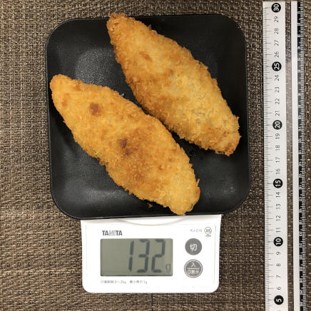 白身魚のフライ2枚分