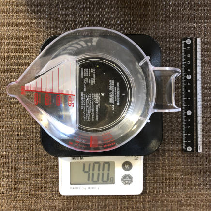 米2合の炊飯に必要な水 400g