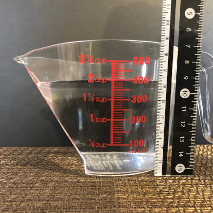 米2合の炊飯に必要な横から見た水 400g