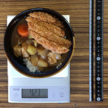 カレー丼1人分（とんかつ付き）