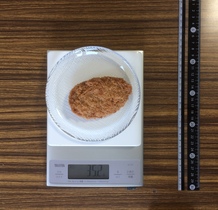 1個分のカツカレー用とんかつ