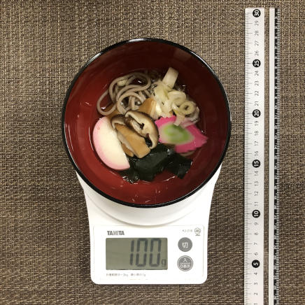 100g分のおかめそば