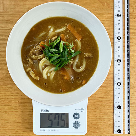 丼1杯・1人前のカレーうどん