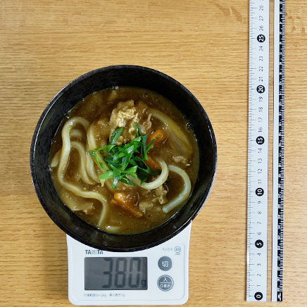 小丼1杯分のカレーうどん