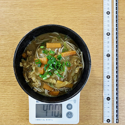 小丼1杯分のカレーそば