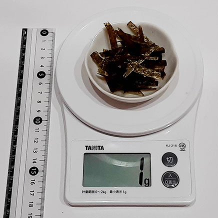 1人前ざるうどんの海苔