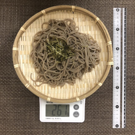 1人前のざるそばのそば