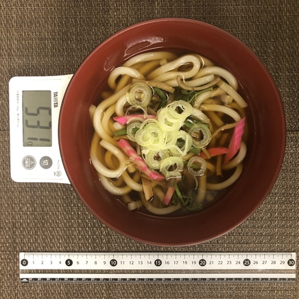 丼1杯・1人前の山菜うどん