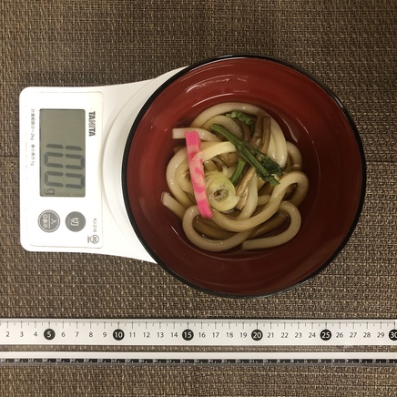 100g分の山菜うどん