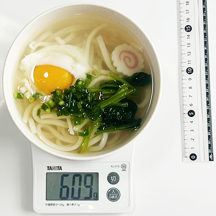 1人前の月見うどん