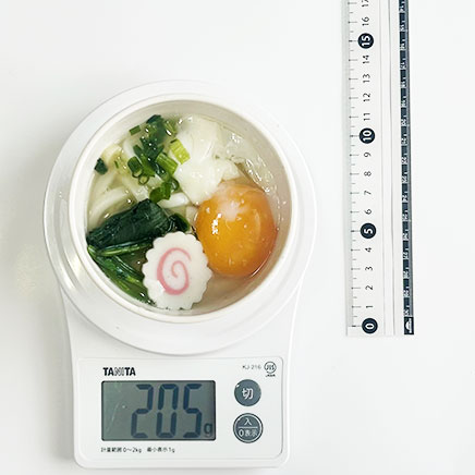 小鉢1杯分の月見うどん