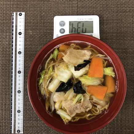 丼1杯・1人前のタンメン
