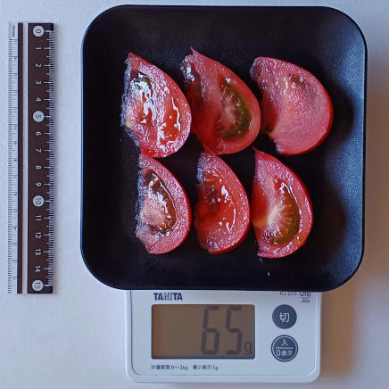 冷やし中華1人前のトマト65g