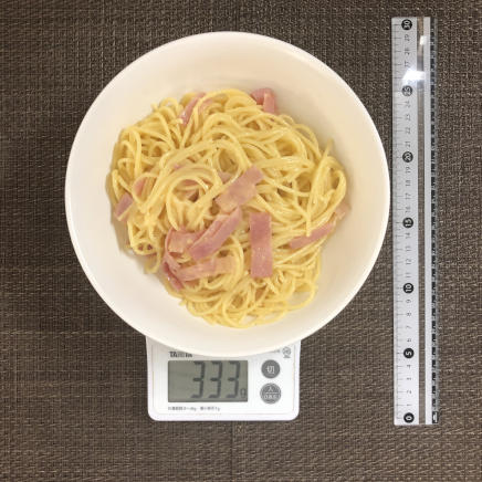 大皿1皿・1人前のカルボナーラ