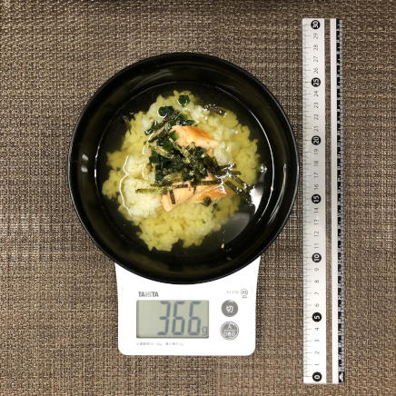 丼ぶり1杯・1人前366gのお茶漬け