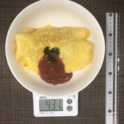 大皿1皿分・1人前のオムライス