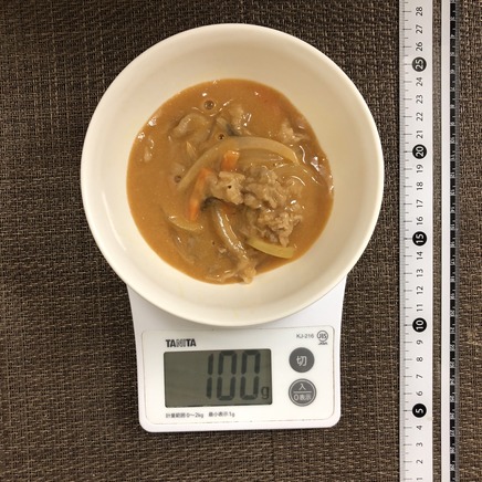 100g分のビーフストロガノフ