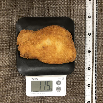 中皿1皿・1人前のとんかつ