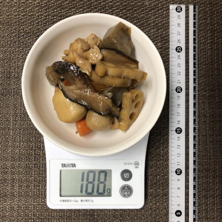 中皿1杯・1人前188gの筑前煮