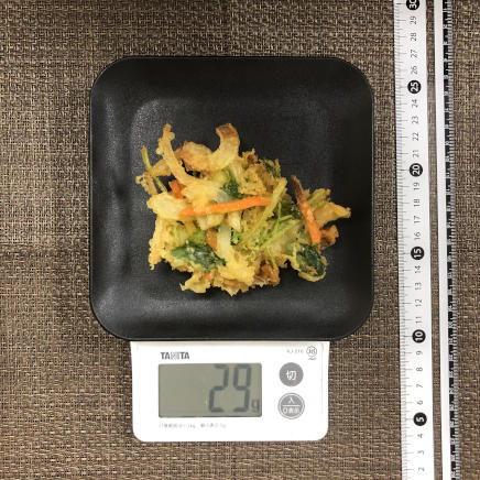 中皿1皿・1個分のかき揚げ