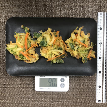 3個分のかき揚げ