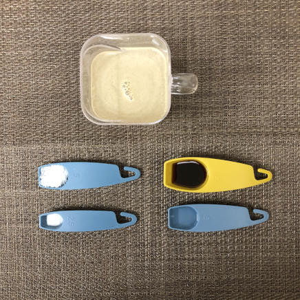 大皿1皿・1人前のおでんの調味料 （塩・砂糖・醤油・日本酒・かつお昆布だし）