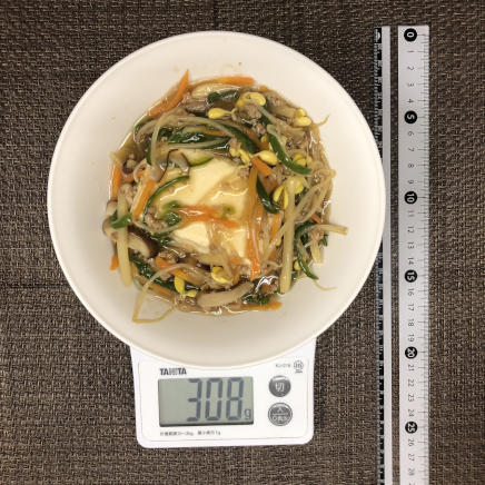 豆腐1/2丁分・中皿1皿分の豆腐あんかけ