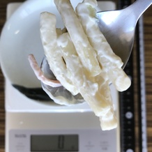 マカロニサラダのクロースアップ