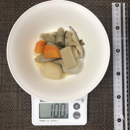 100g分の煮しめ