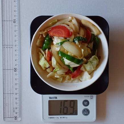 中皿1人前の野菜炒め