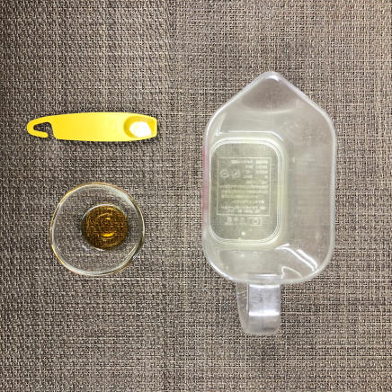 お椀1杯分のお吸い物に使ったかつお昆布だし・塩・薄口醤油